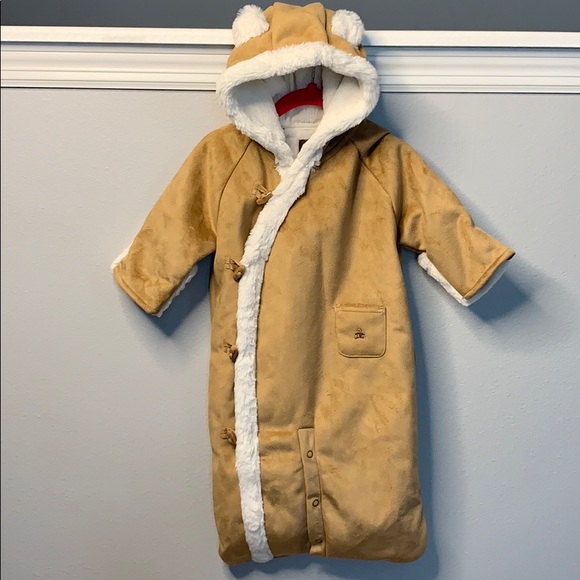 GAP Other - ❤️ 5/$20 baby Gap Tan Faux suede Onesie. 3-6M. NWT